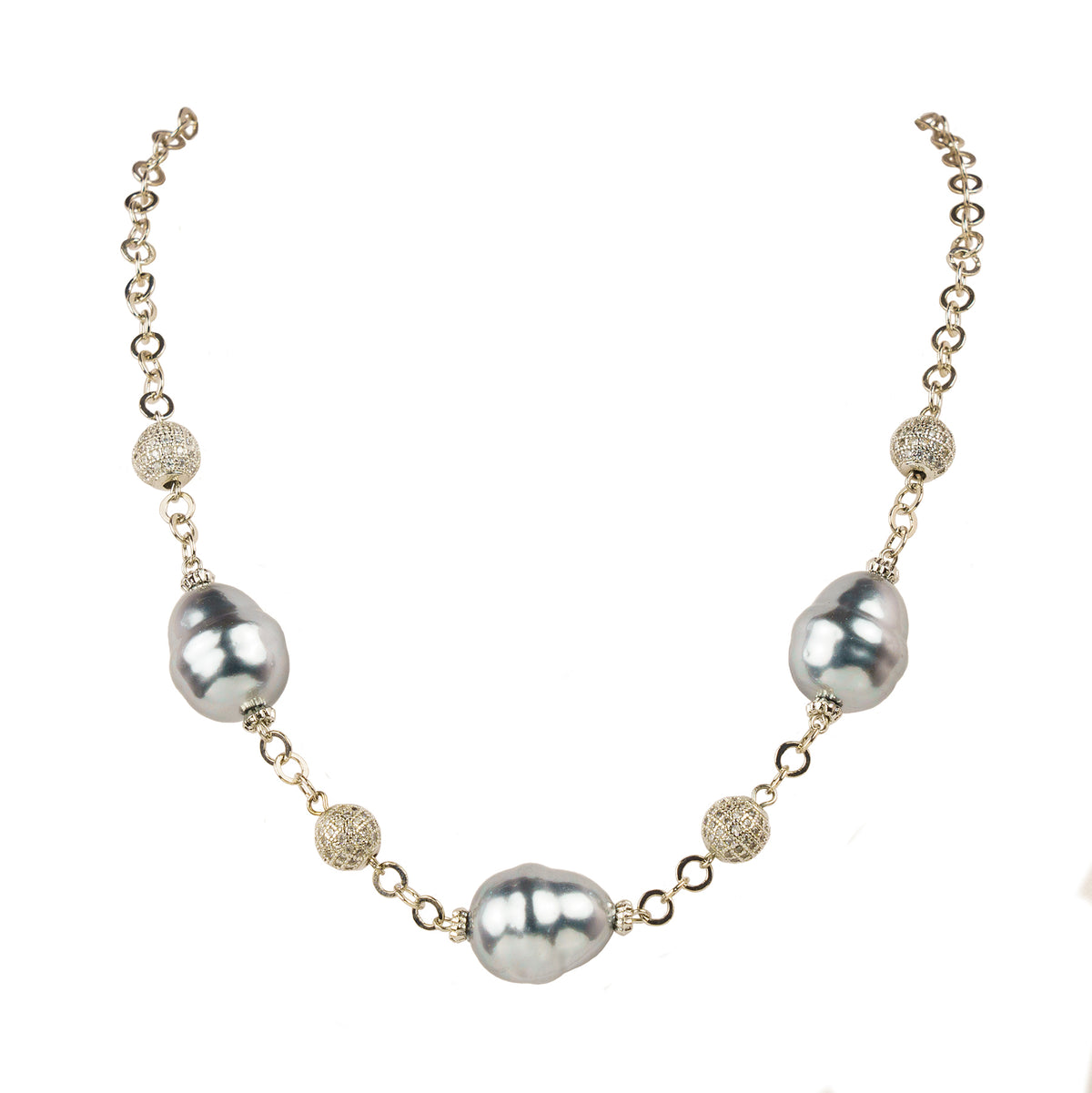 Multi-strand pearl and crystal choker
