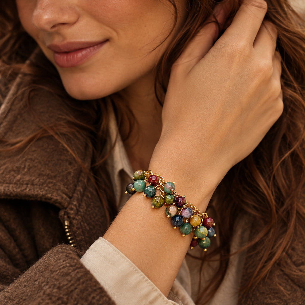 Bracciale charms in pietre dure
