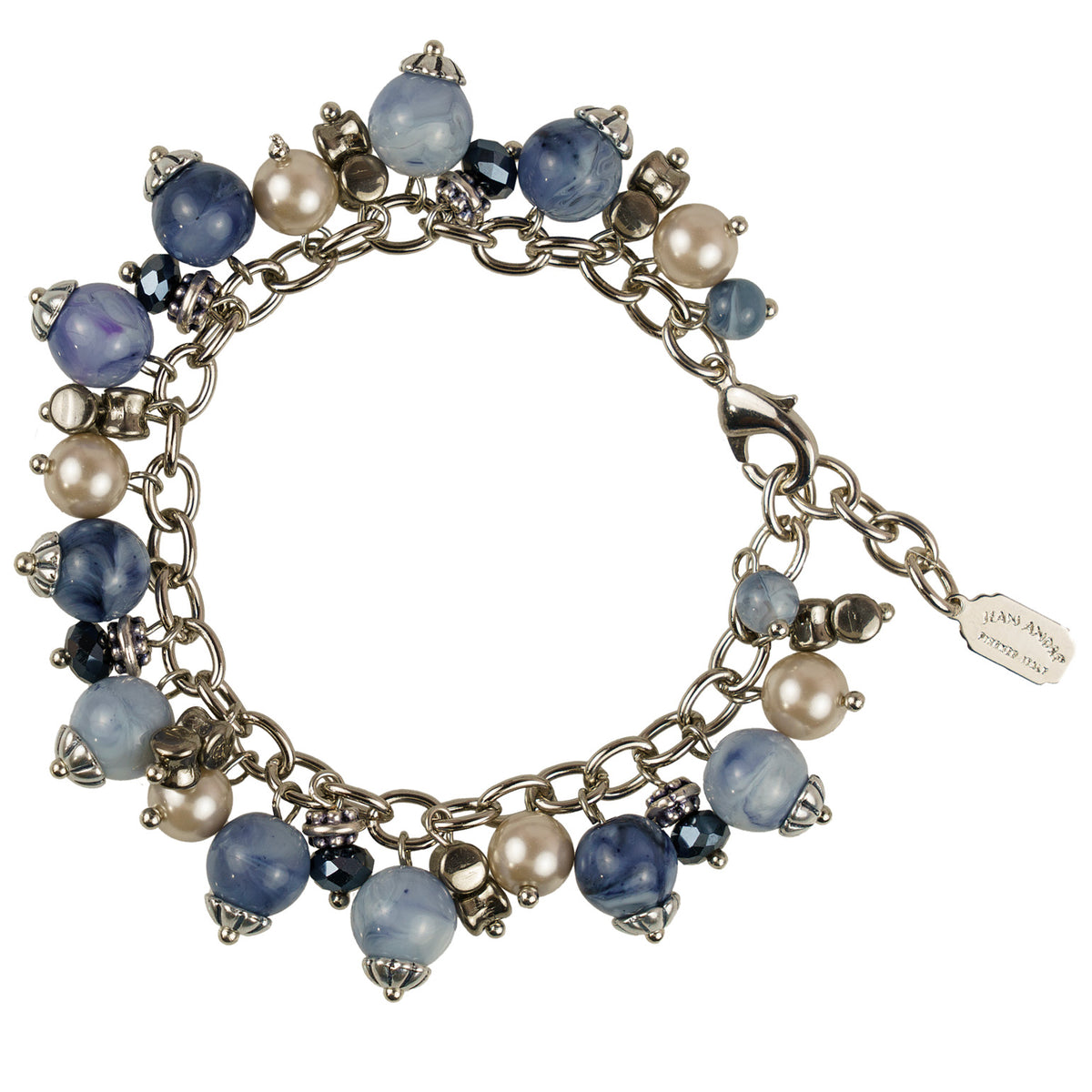 Hard stone and resin necklace