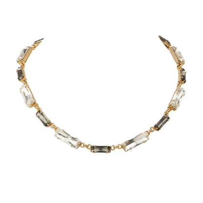 Choker with crystal baguettes