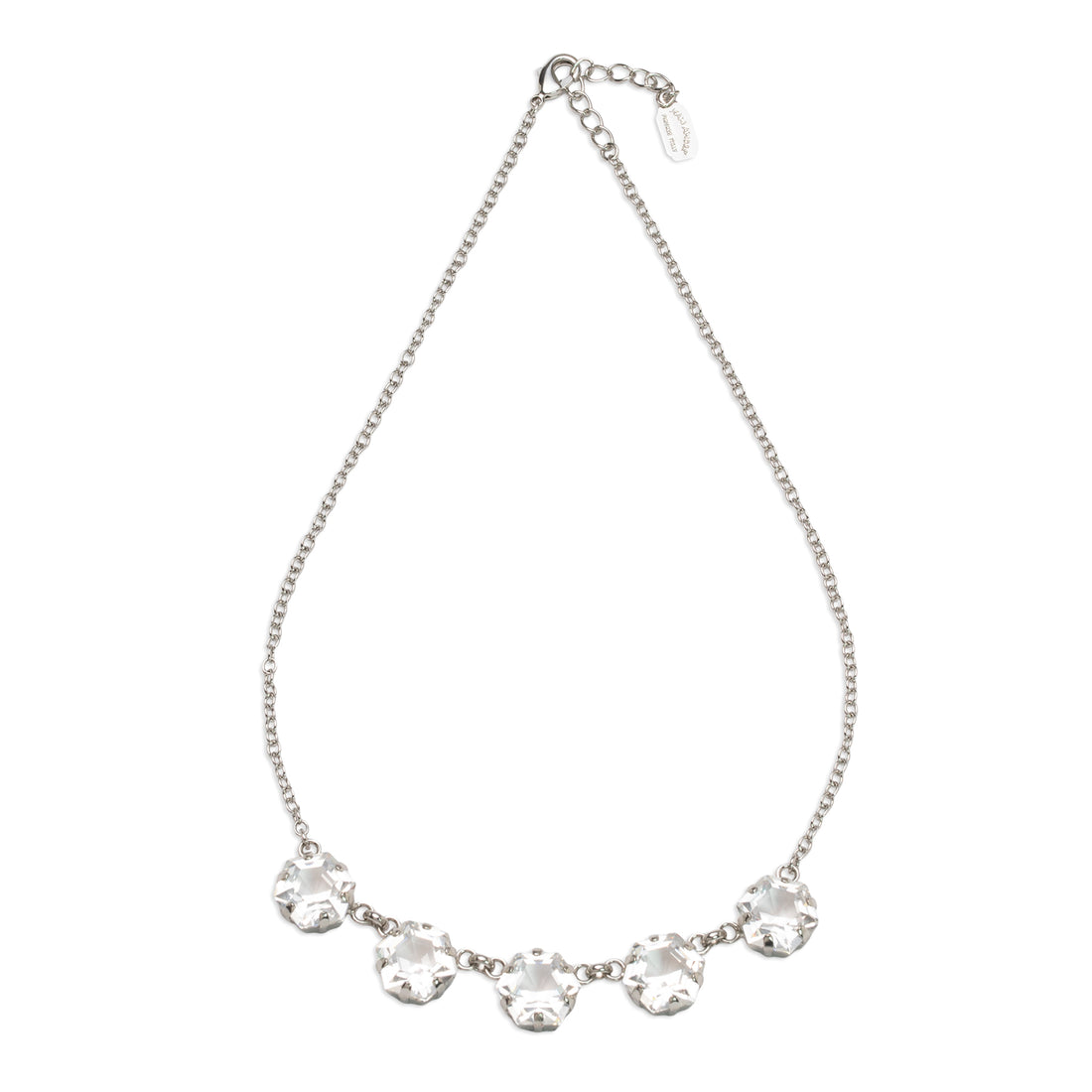 Collana girocollo di catena con cristalli Swarovski