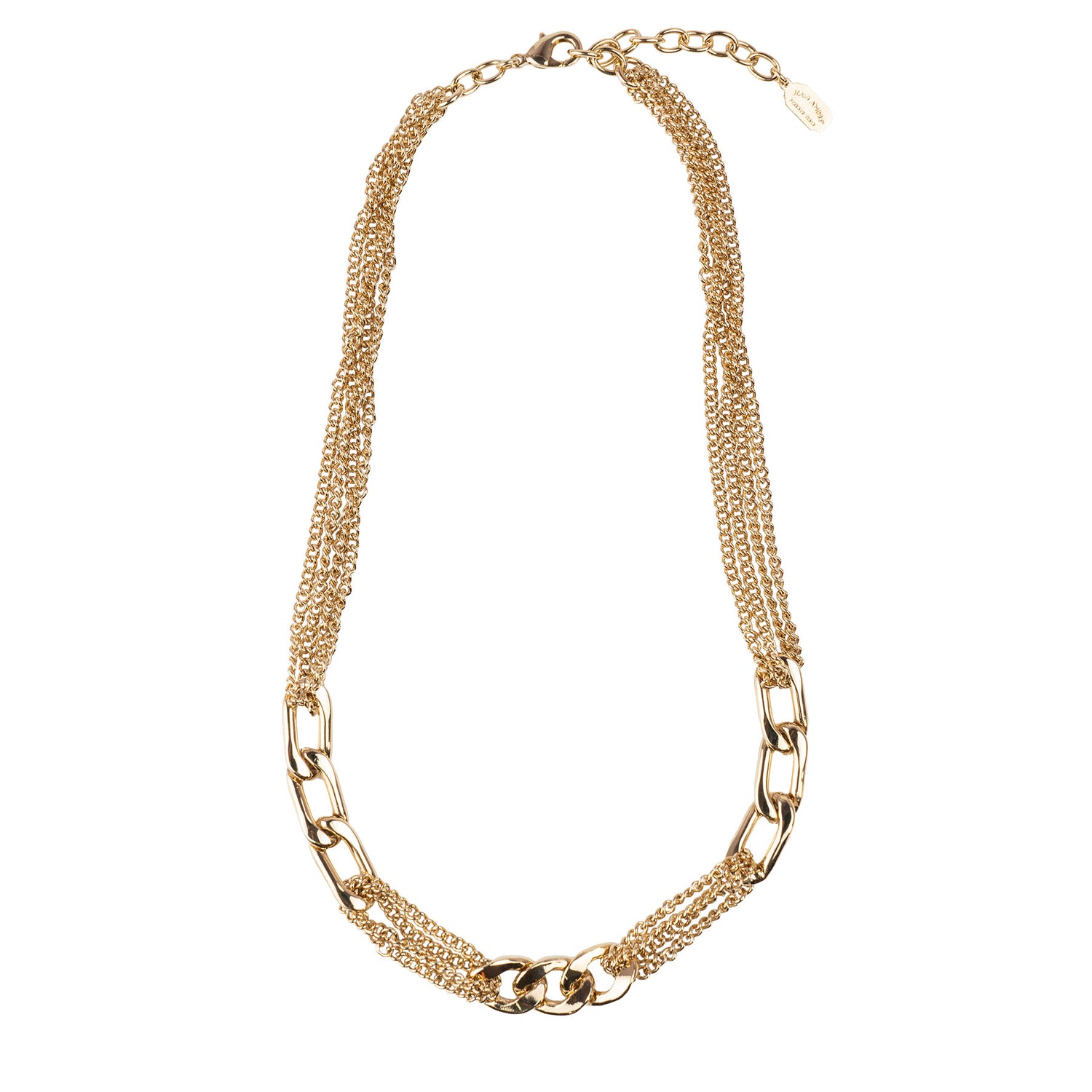 Tubular chain choker necklace