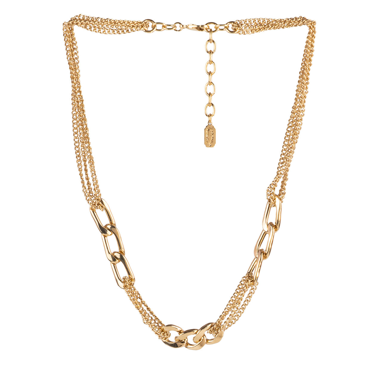 Tubular chain choker necklace