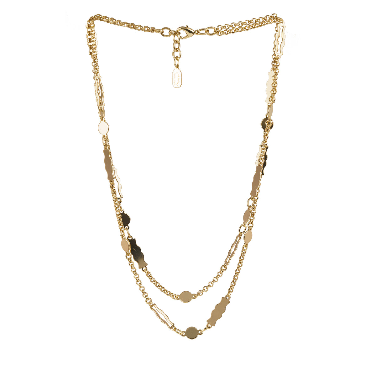 Tubular chain choker necklace
