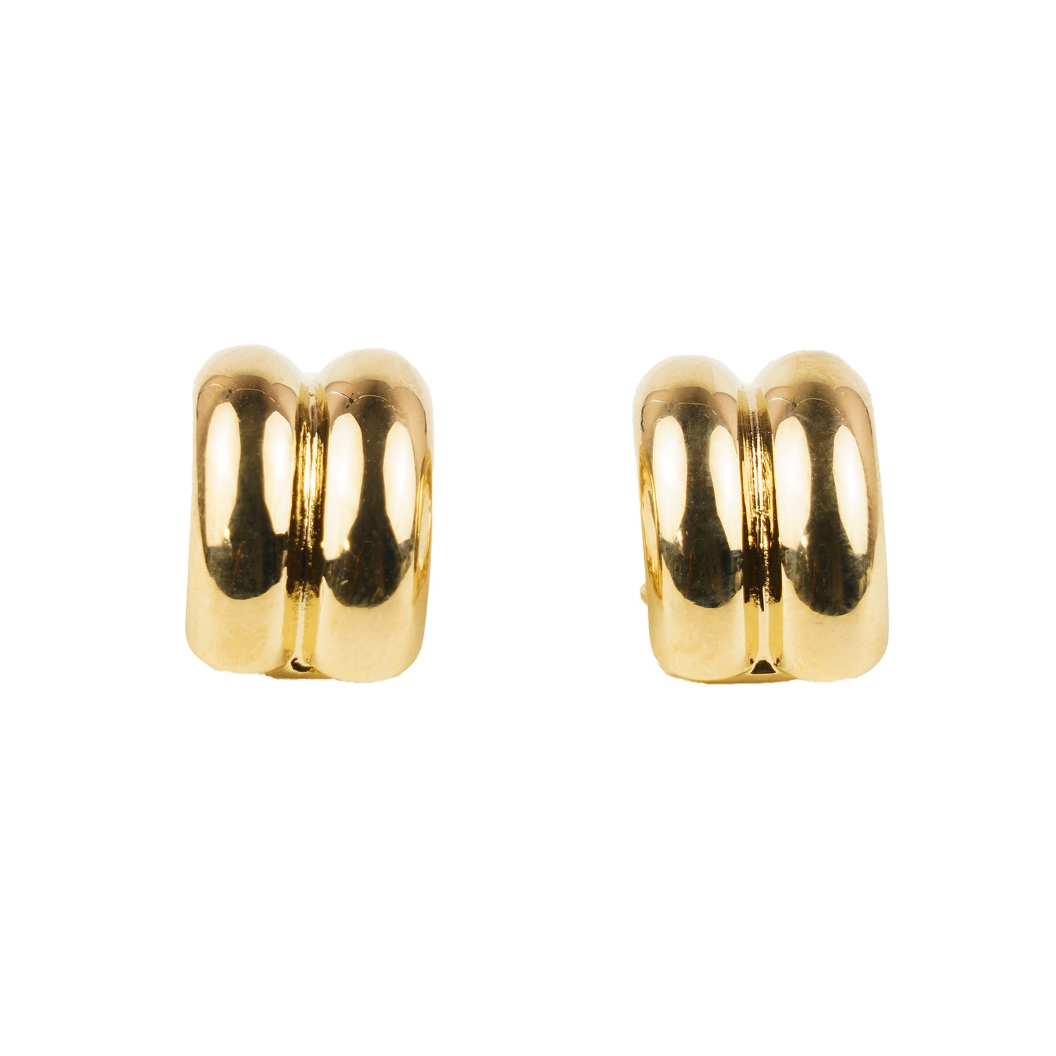 2 semicircle earrings