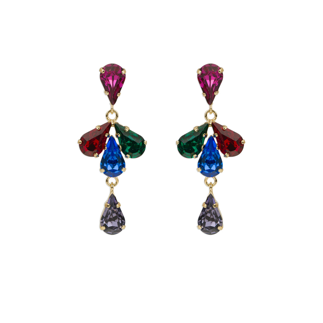 Pendientes colgantes con cristales Swarovski