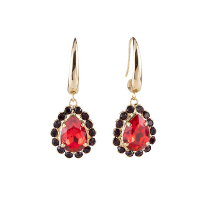 Pendientes colgantes con cristales