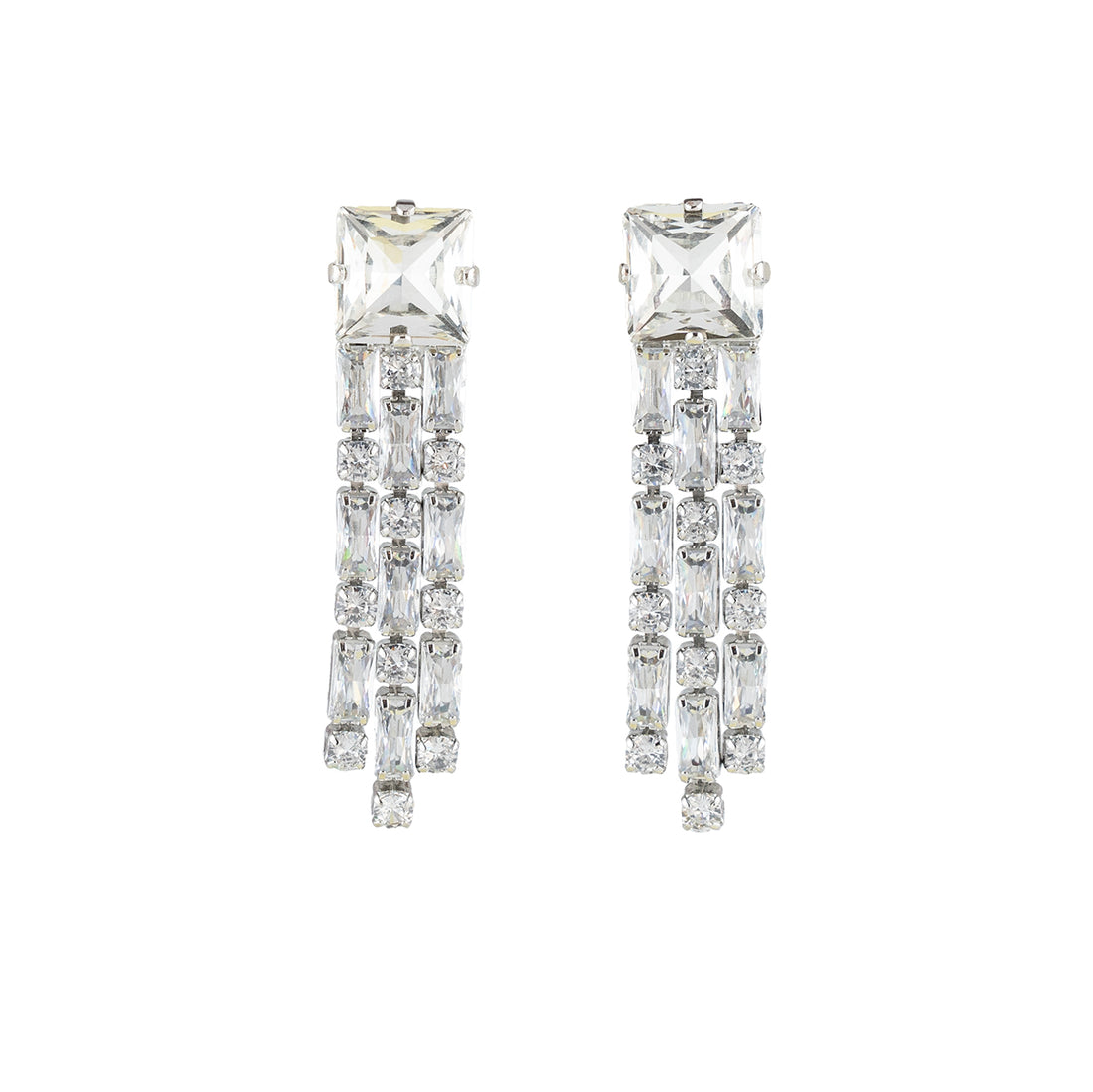 Stud earrings with Swarovski crystal