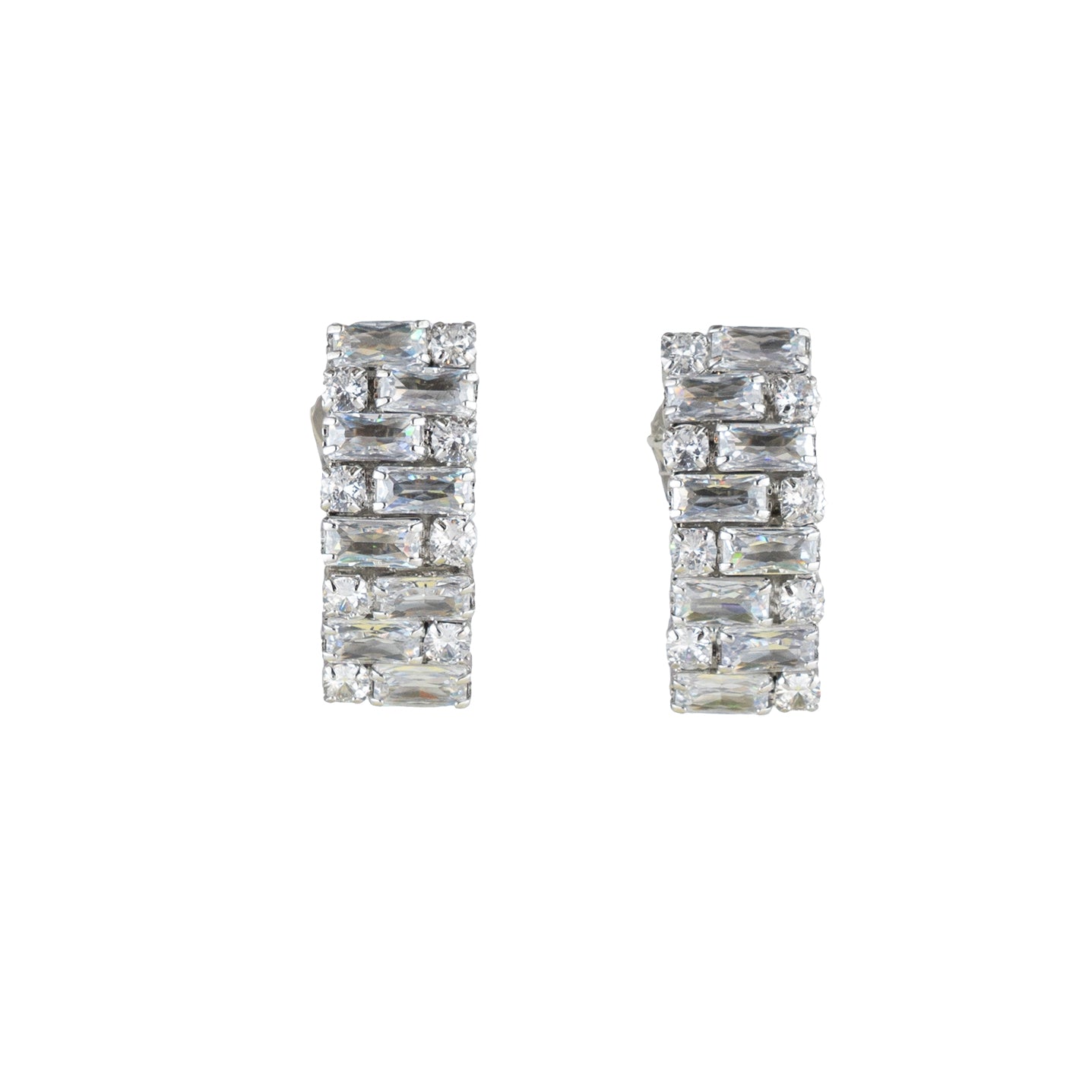 Stud earrings with Swarovski crystal