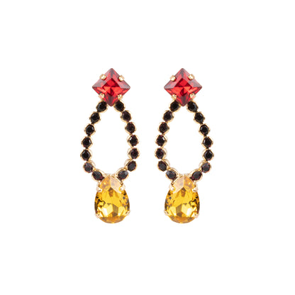 Pendientes colgantes con cristales