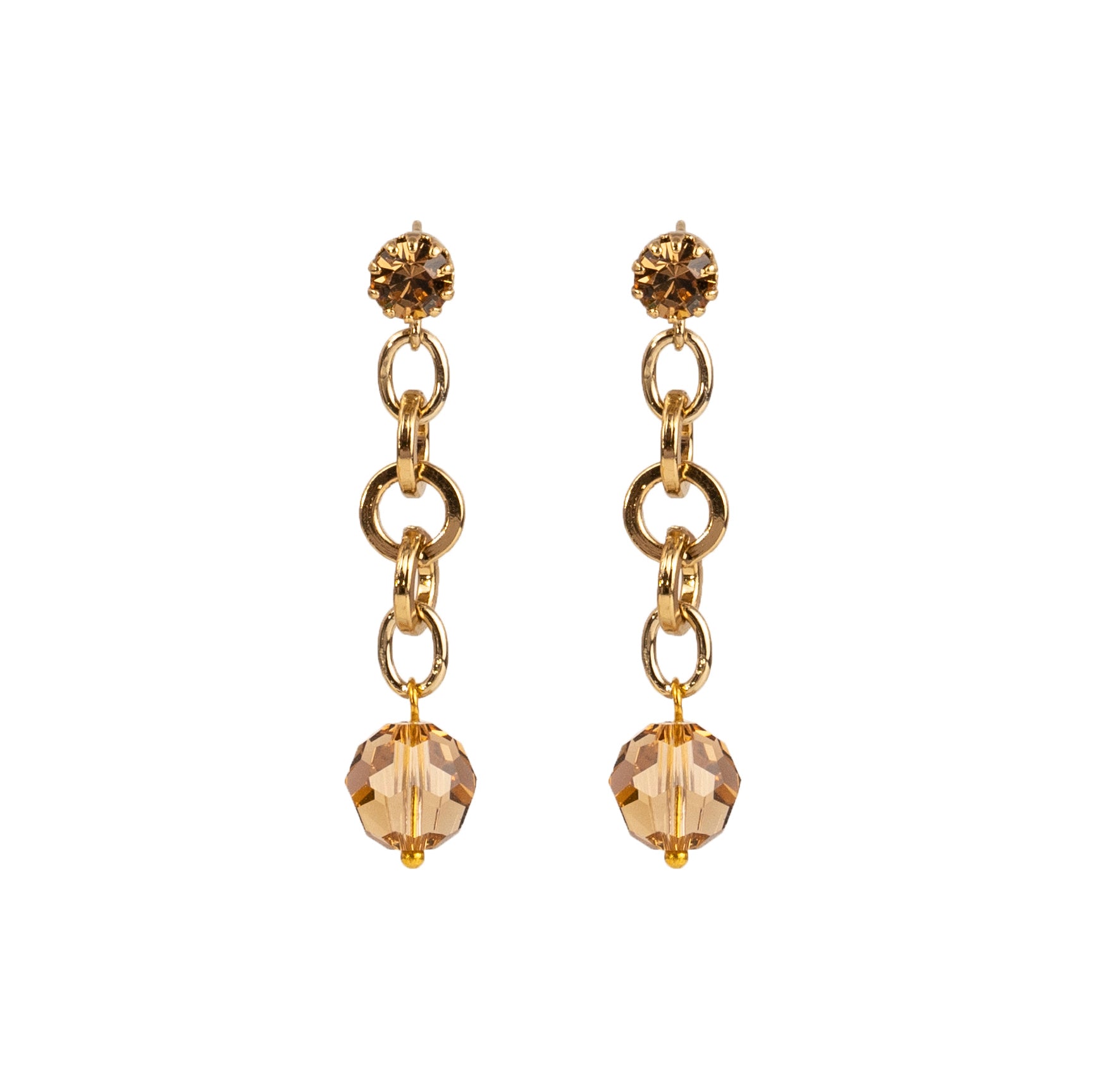 Pendientes con colgante de cristal