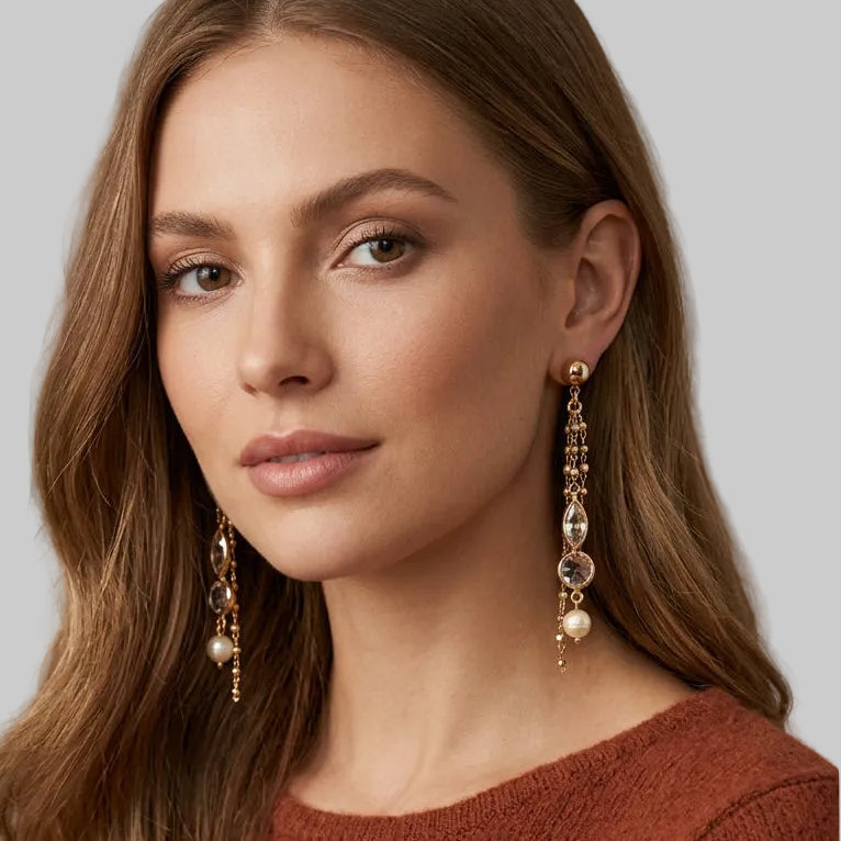 Pearl drop earrings