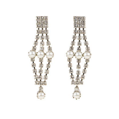 Stud earrings with Swarovski crystal