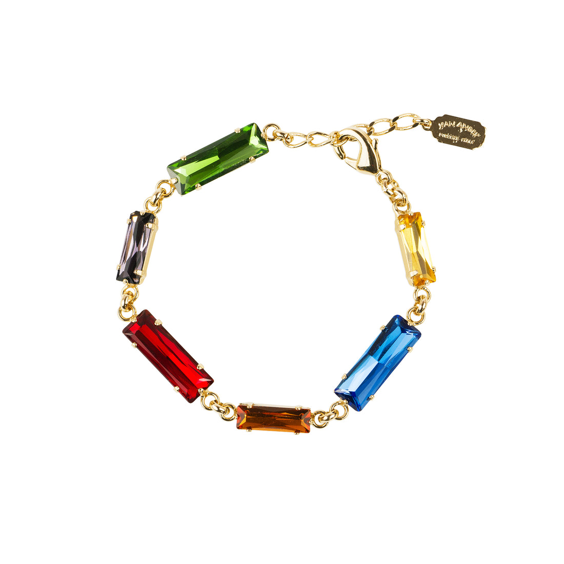 Bracciale con baguettes di cristalli