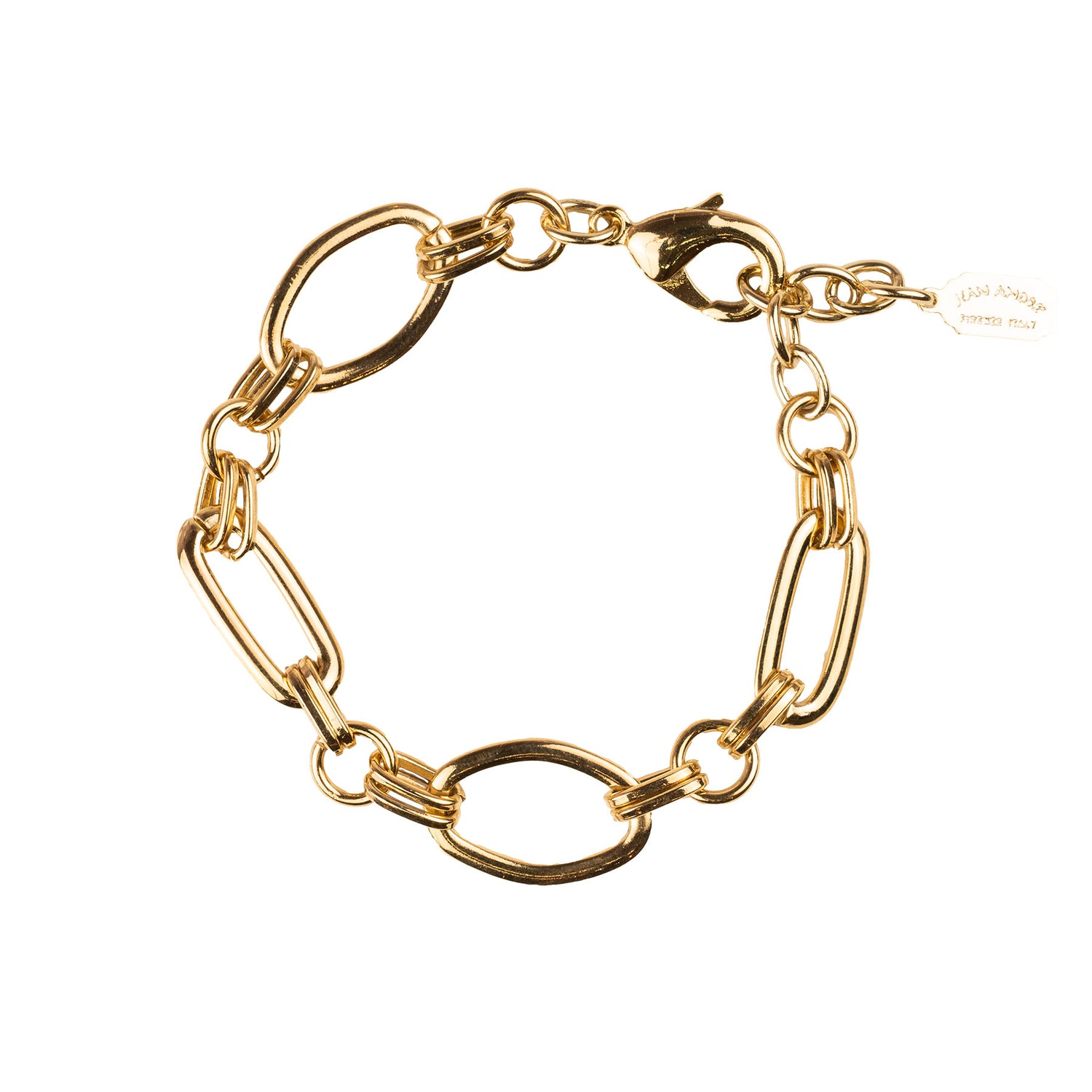 Bracciale catena con maglie ovali