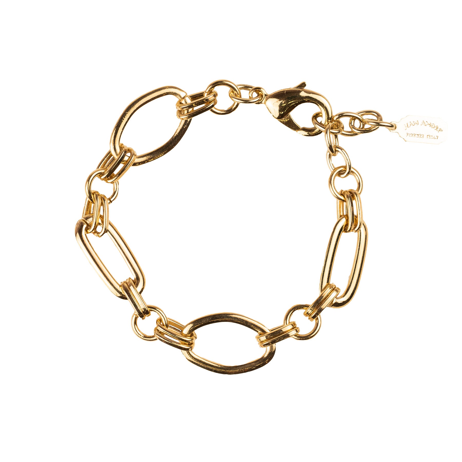 Hammered chain bracelet