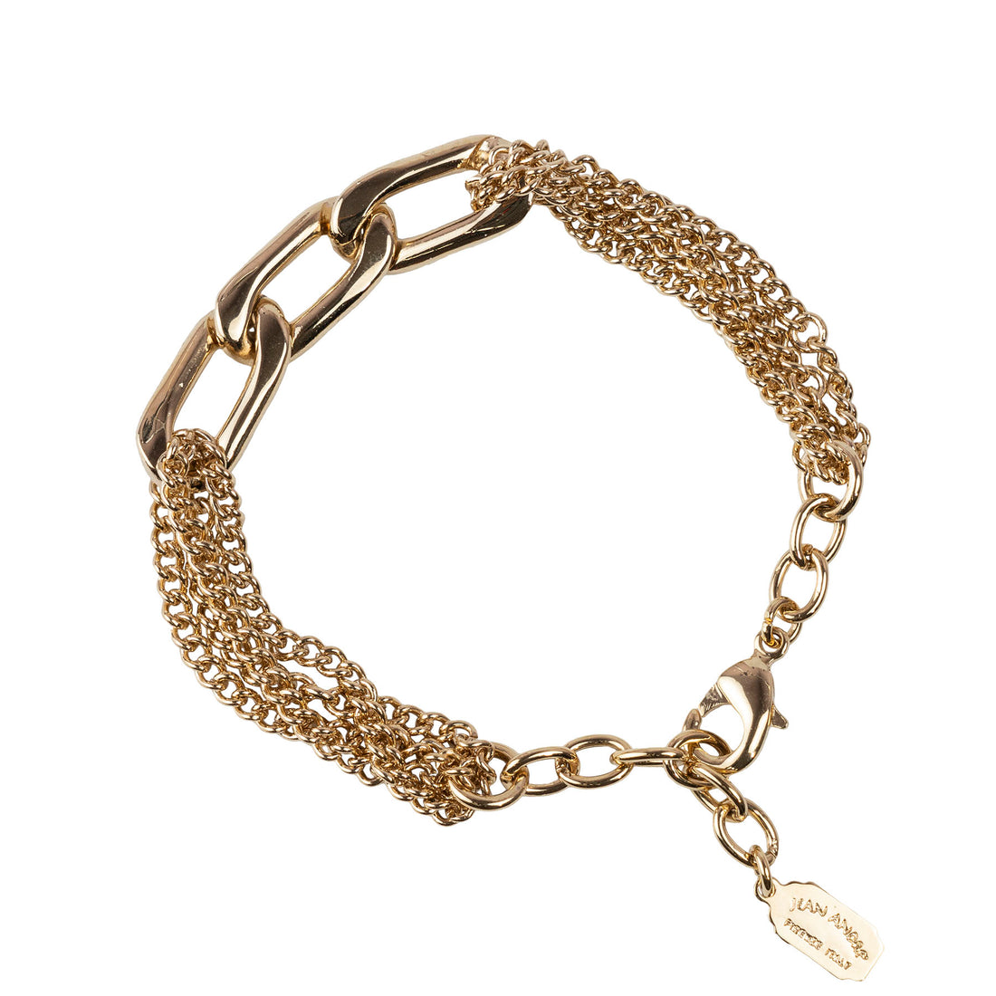 Multi-strand flat snake chain bracelet