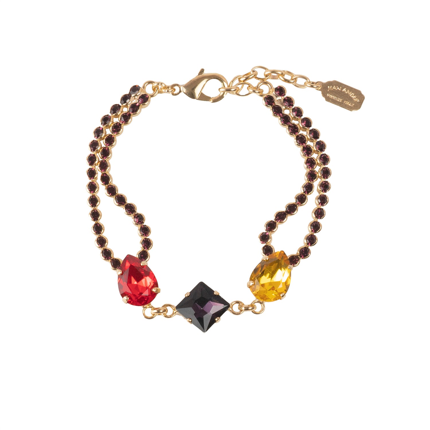 Pulsera con cristales de colores