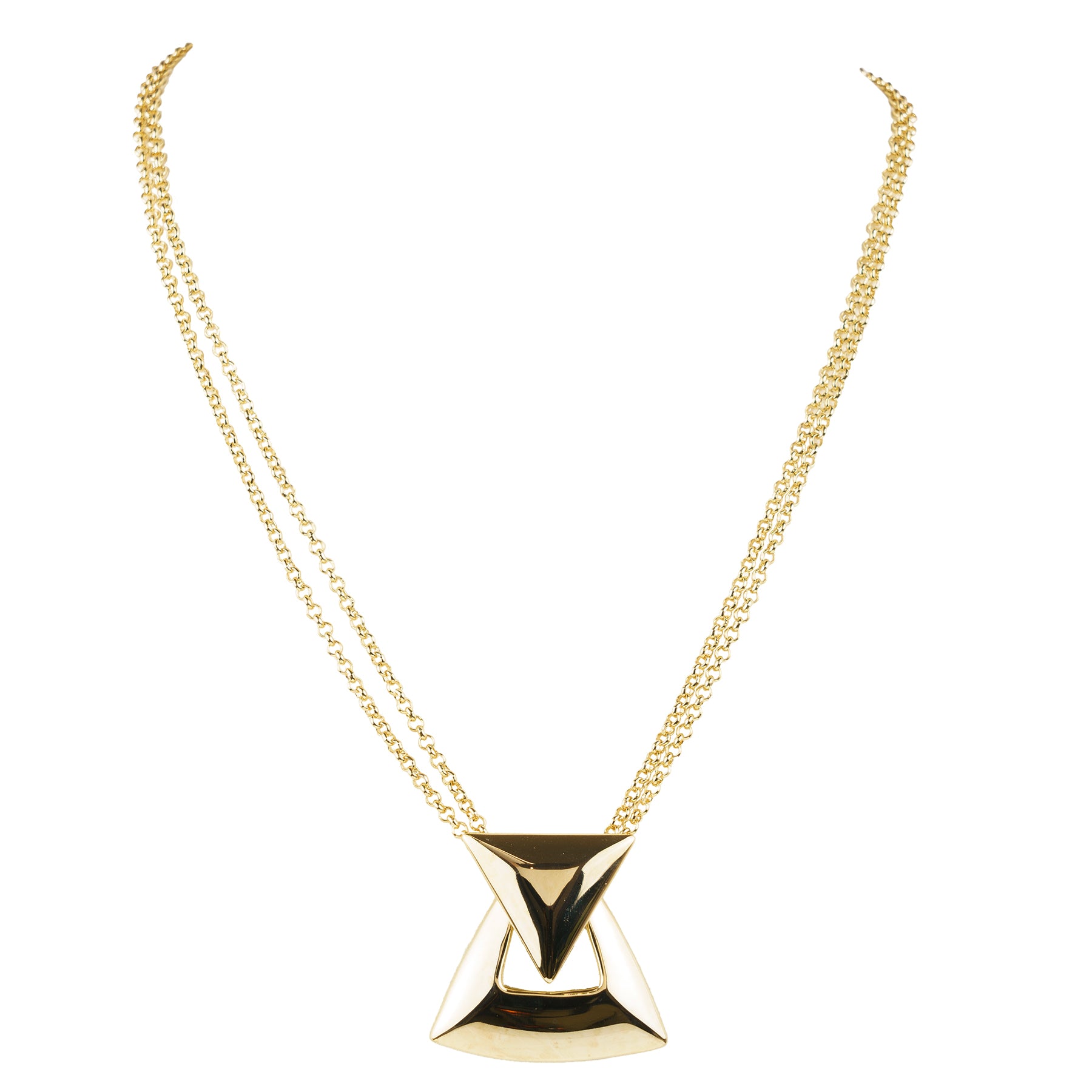 Collar de cadena de eslabones ovalados