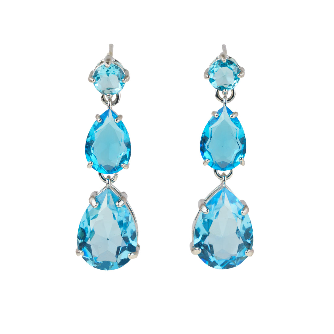 Orecchini pendenti a gocce di cristallo