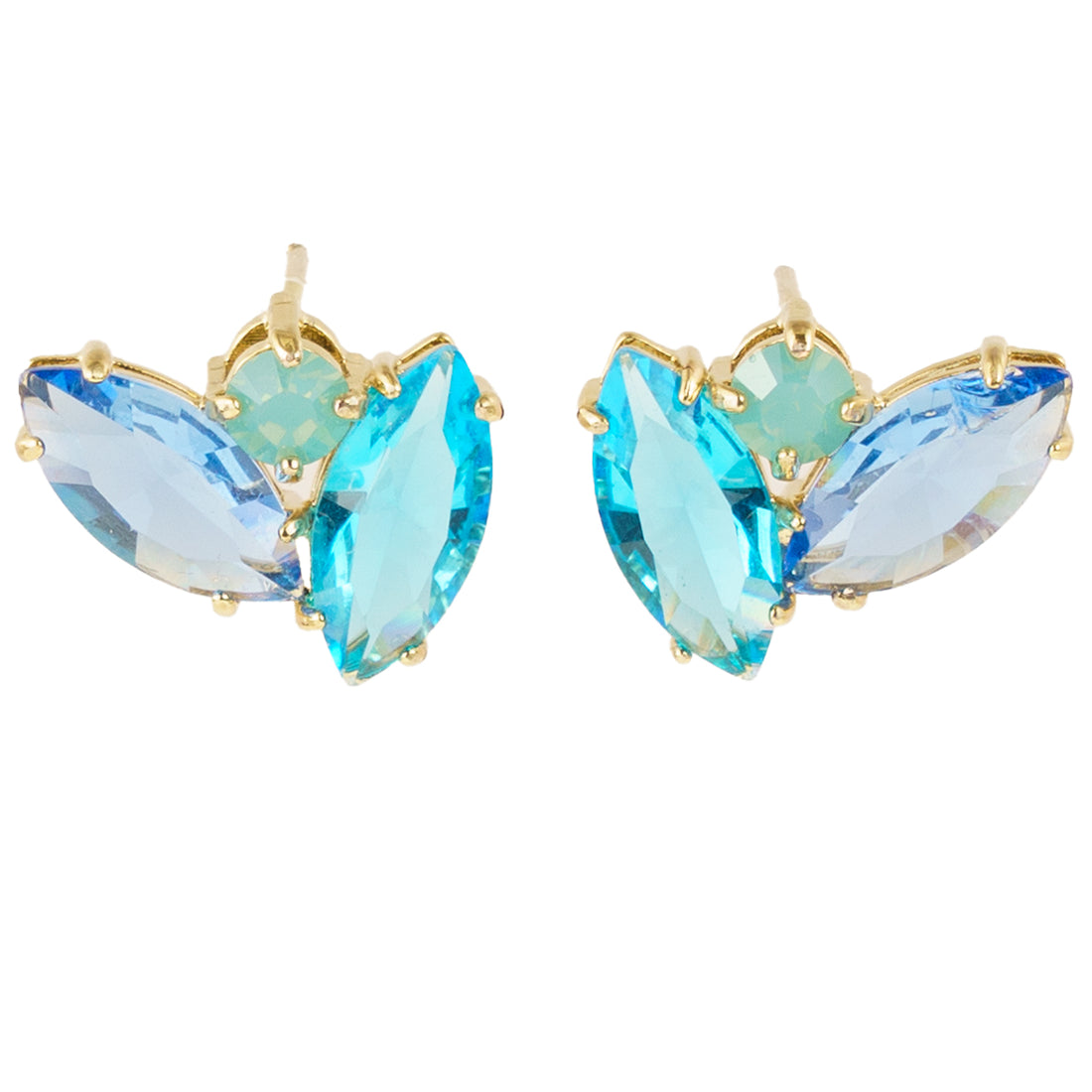 Orecchini a lobo di cristalli