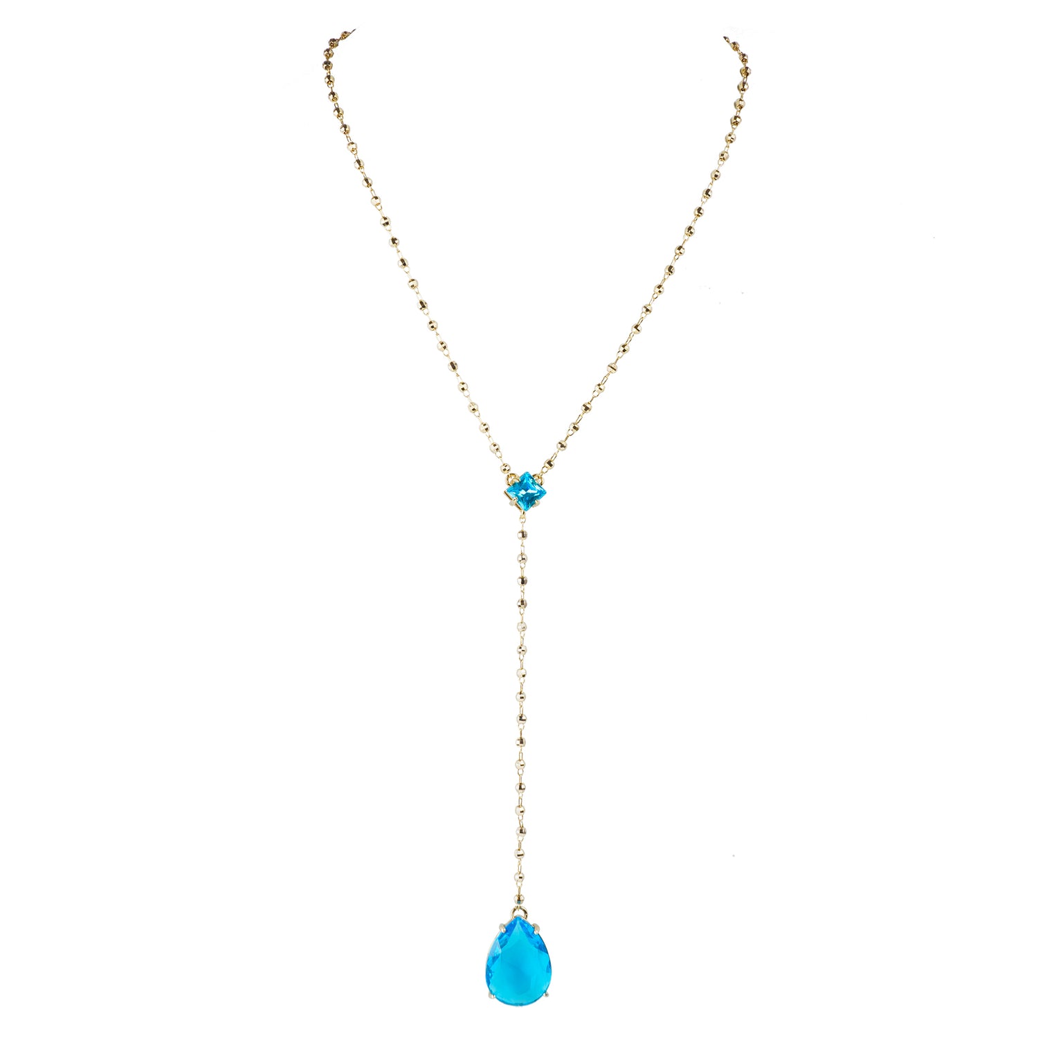 Collana girocollo con pendente a goccia