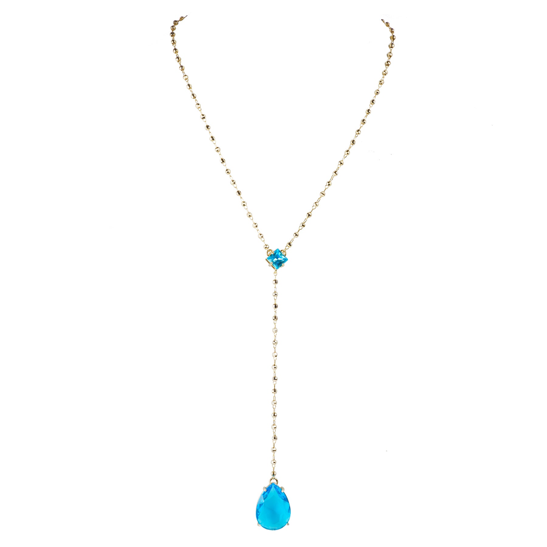 Collana girocollo con pendente a goccia