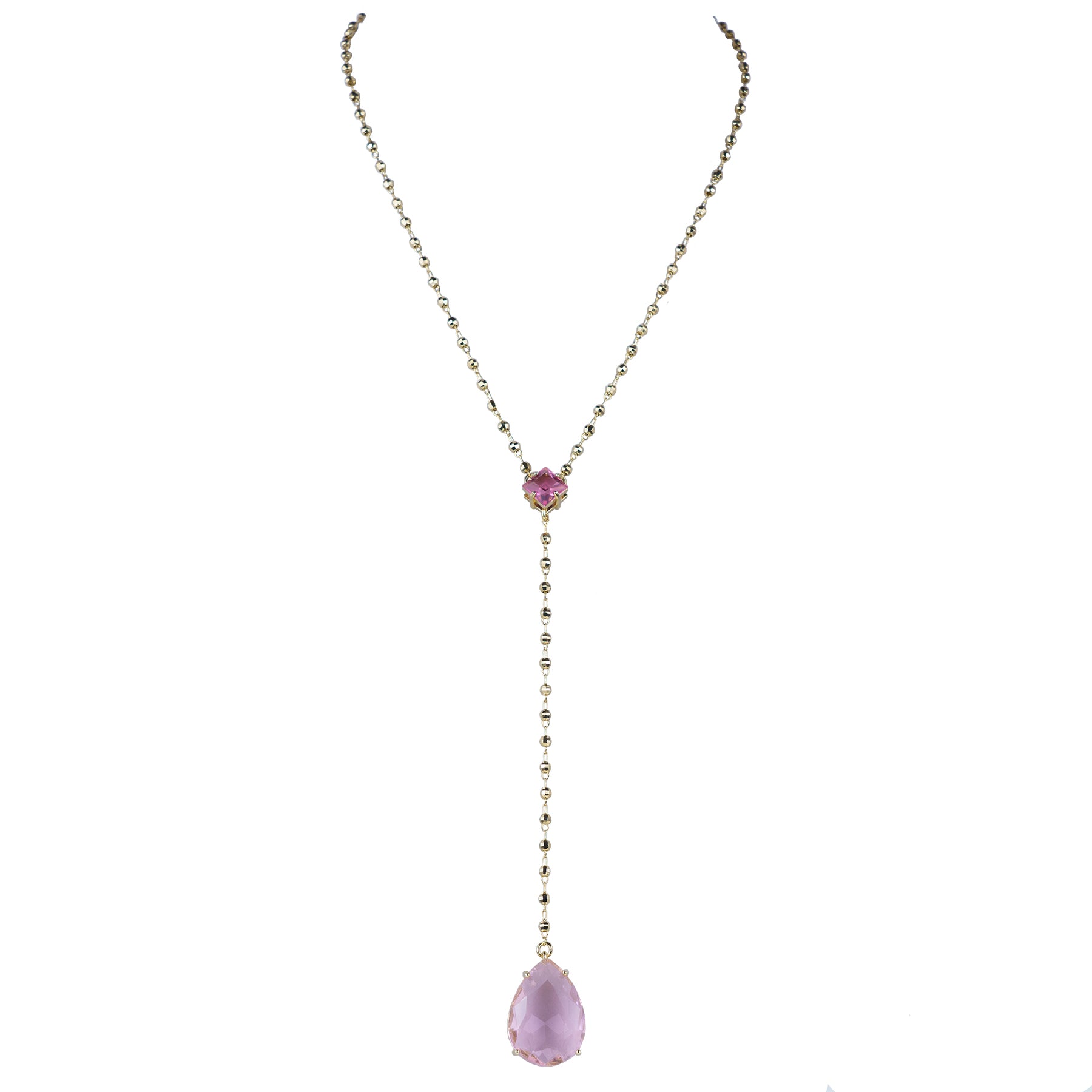 Collana girocollo con pendente a goccia