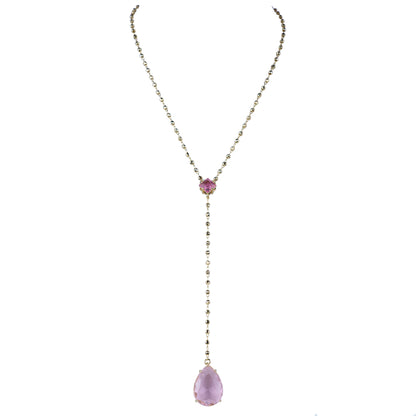 Collana girocollo con pendente a goccia