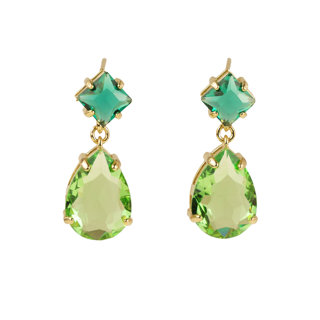 Orecchini pendenti a goccia di cristallo