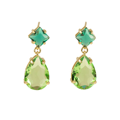 Orecchini pendenti a goccia di cristallo