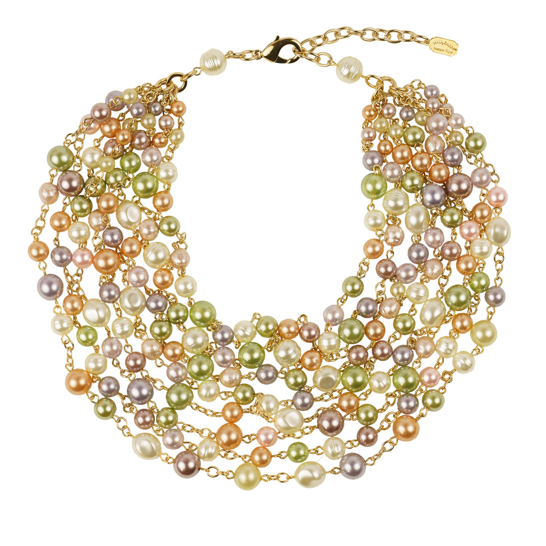 Girocollo multifili di perle