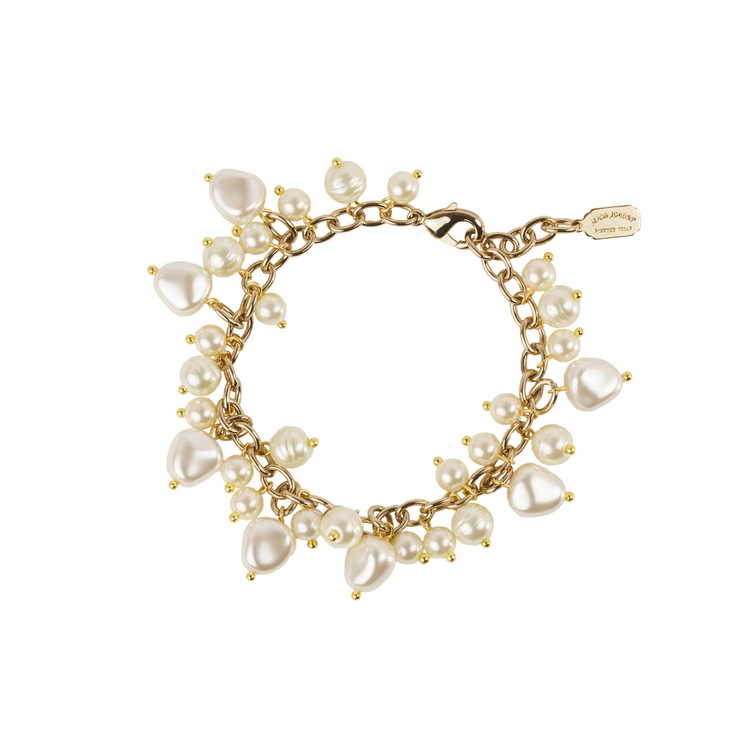 Bracciale charms con perle