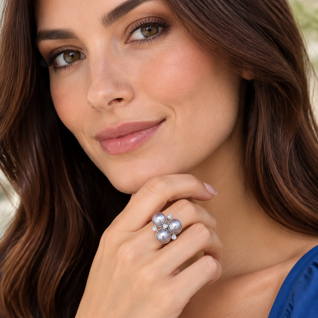 Pendientes colgantes de perlas