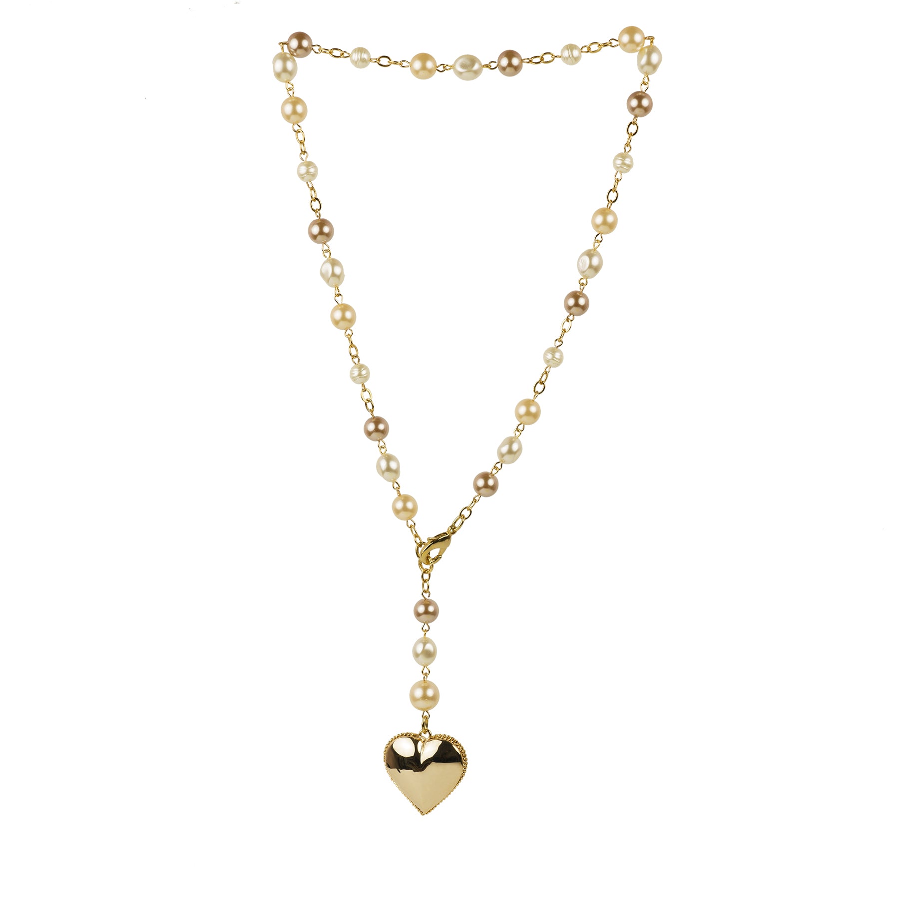 Pearl mix choker necklace