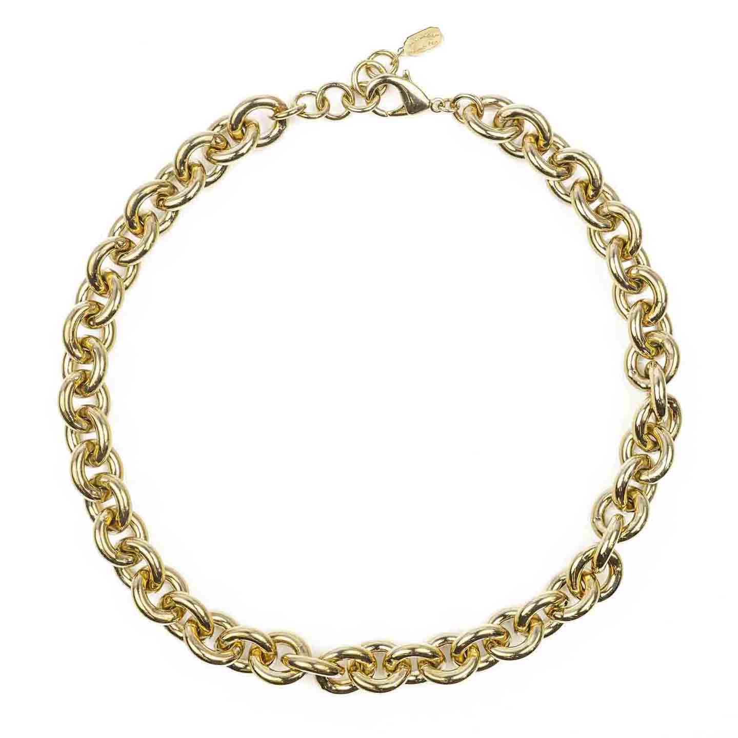 Oval link chain necklace