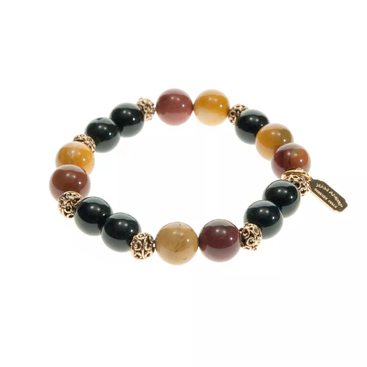 Bracelet in semiprecious stones and glass