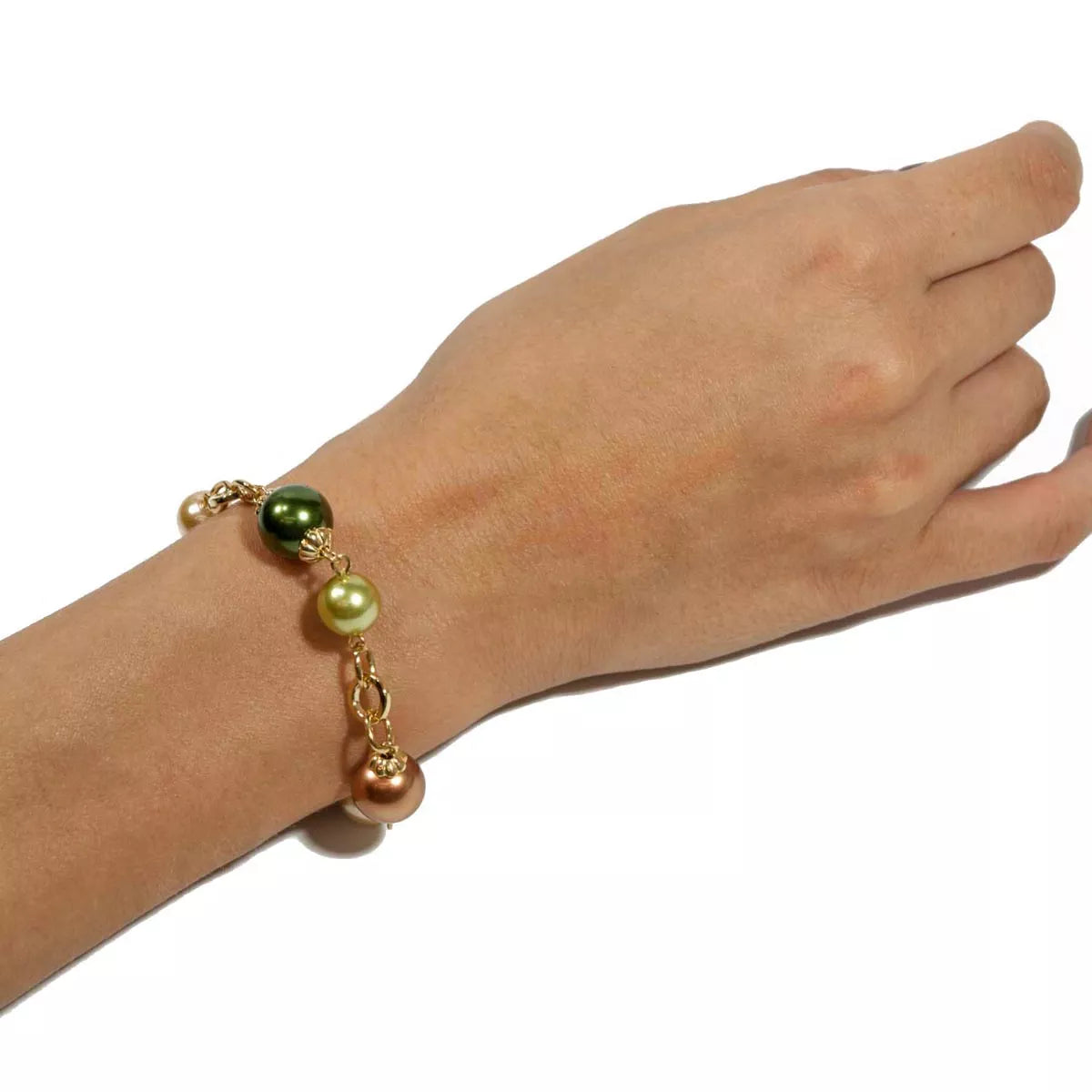 Colorful pearl bracelet