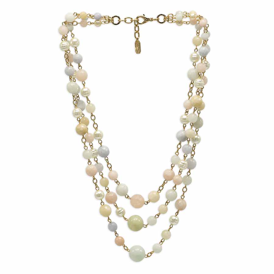Three-strand choker necklace