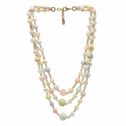 Three-strand choker necklace