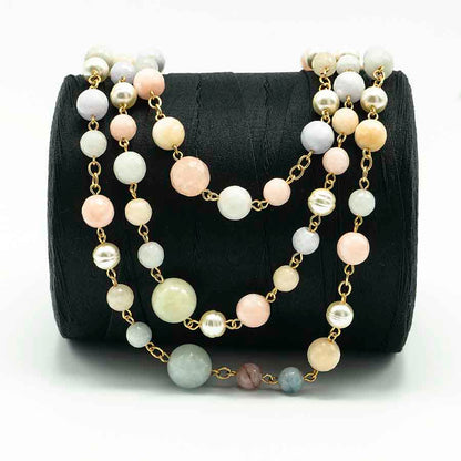 Three-strand choker necklace