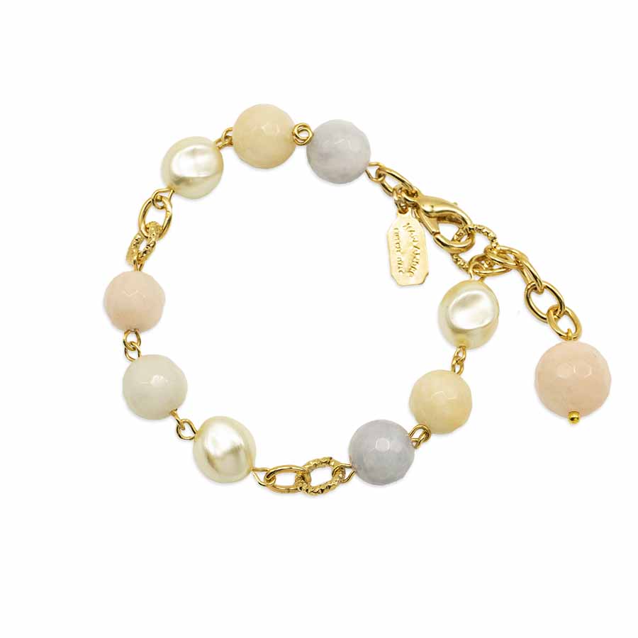 Bracciale di pietre dure e perle