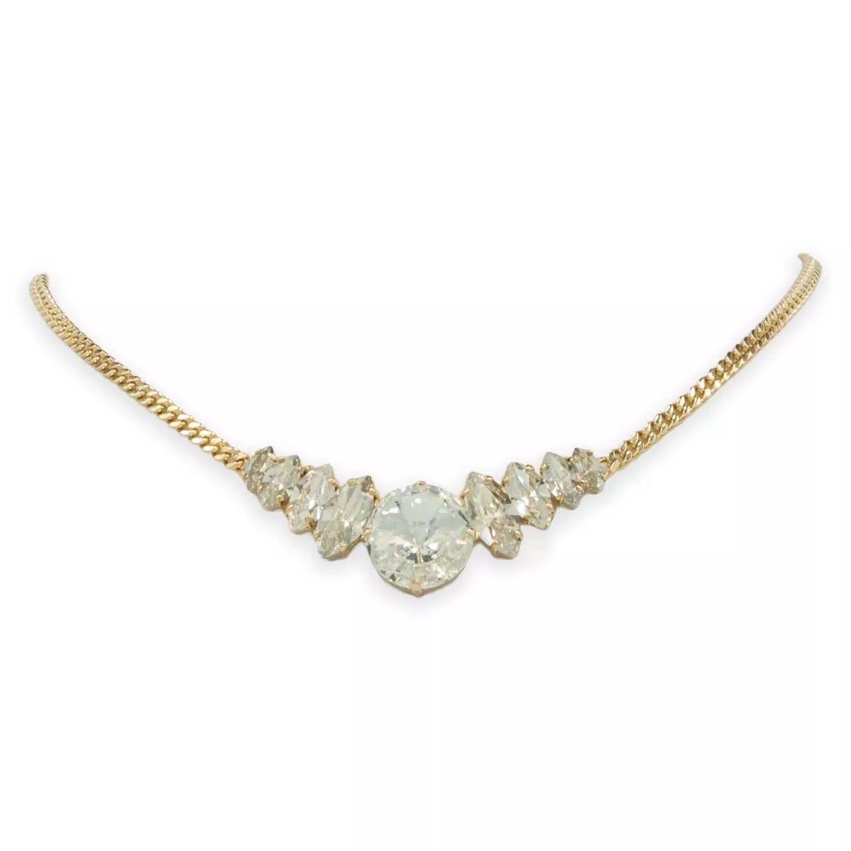 Choker with crystal pendant