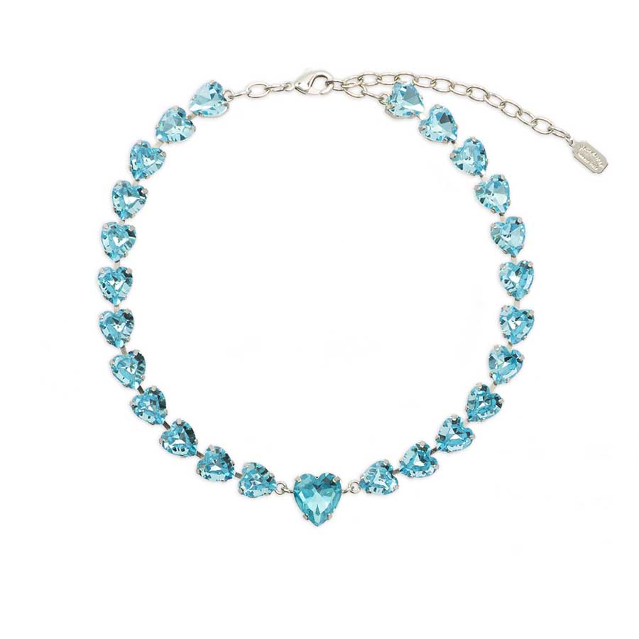 Choker con cuori di cristalli