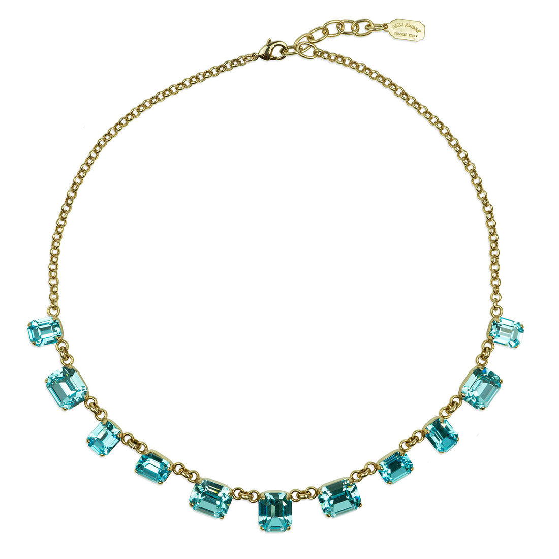 Collana girocollo con cristalli