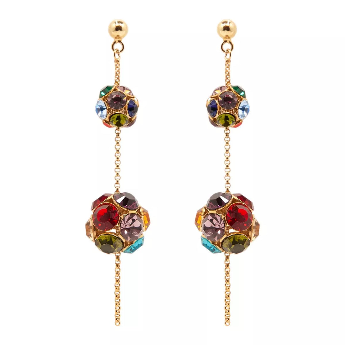 Orecchini pendenti con cristalli