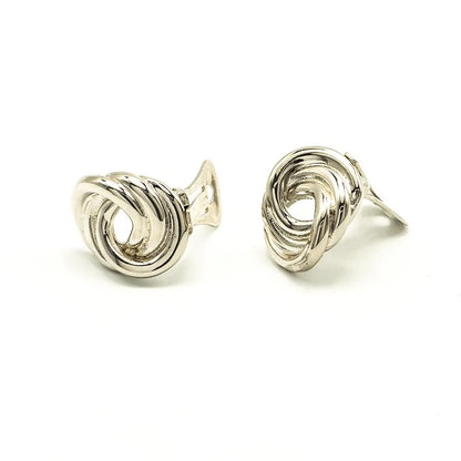 Lobe earrings with circles
