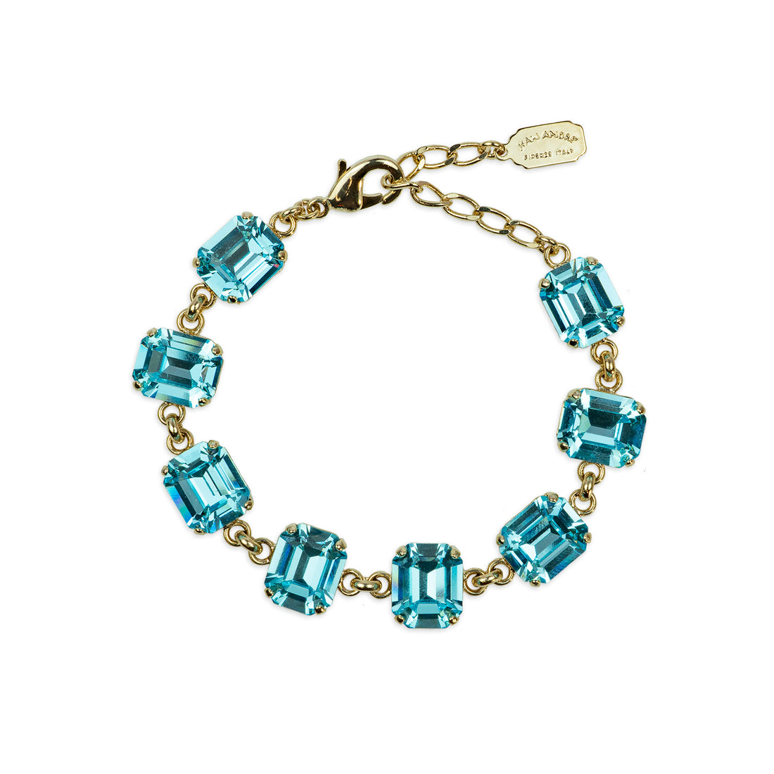 Bracciale con cristalli colorati